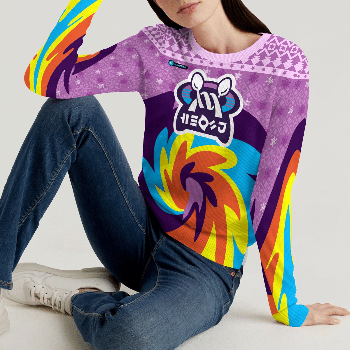 Pokemon Psychic Uniform Ugly Christmas Sweater Adult 3D Funny Matching for family - Image 5