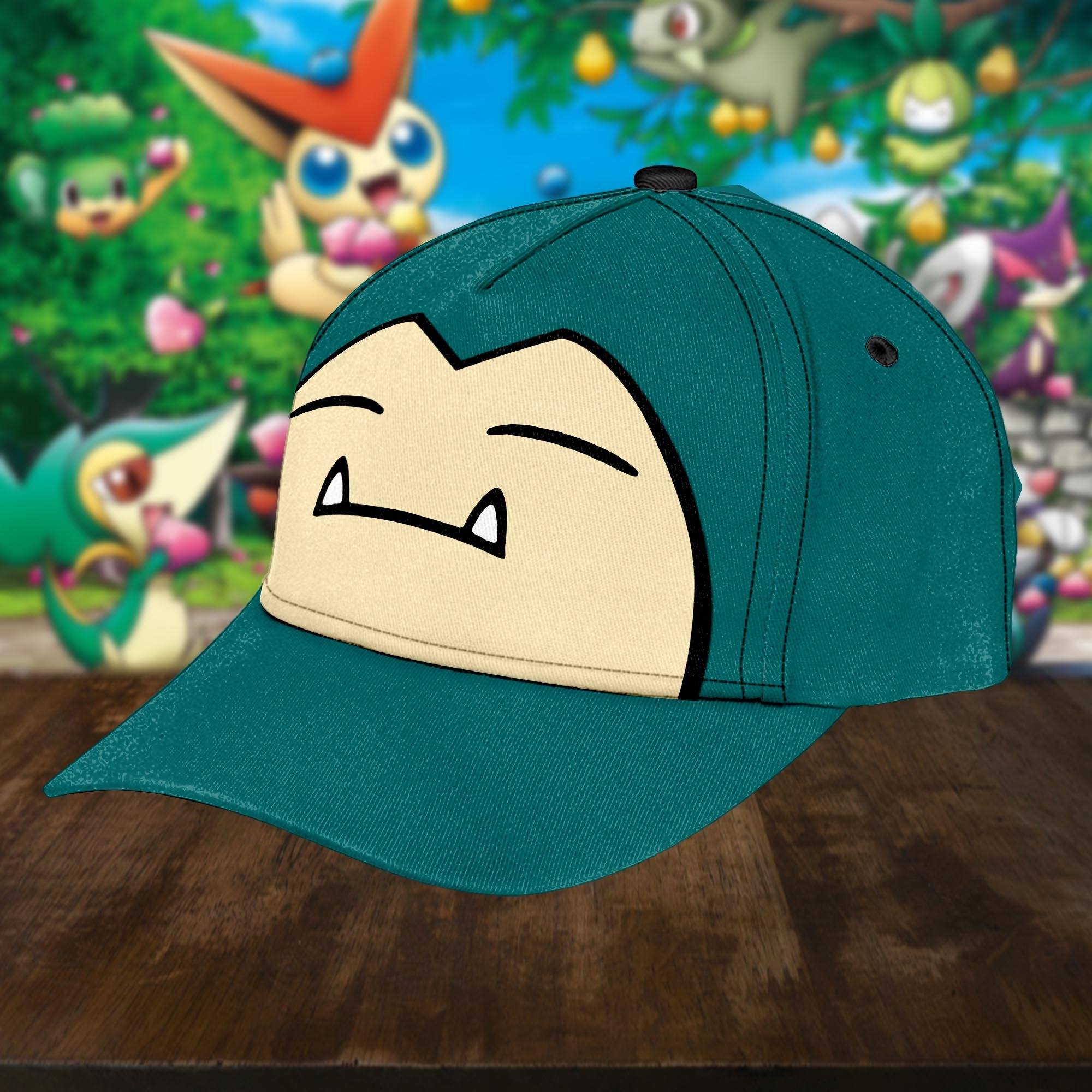 Pokemon Snorlax Custom Classic Cap Trucker Hats Custom Hats Gifts For Men & Women