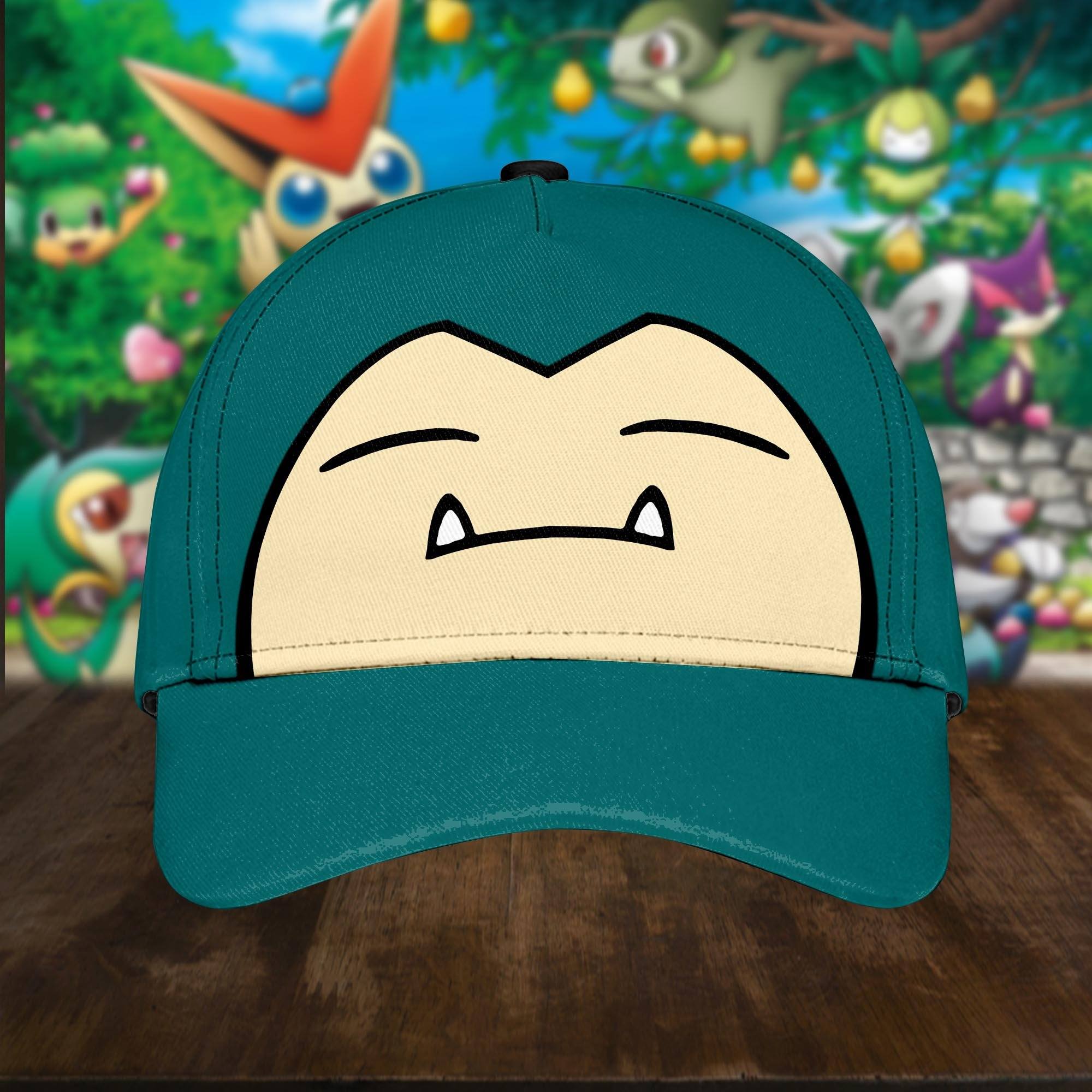 Pokemon Snorlax Custom Classic Cap Trucker Hats Custom Hats Gifts For Men & Women