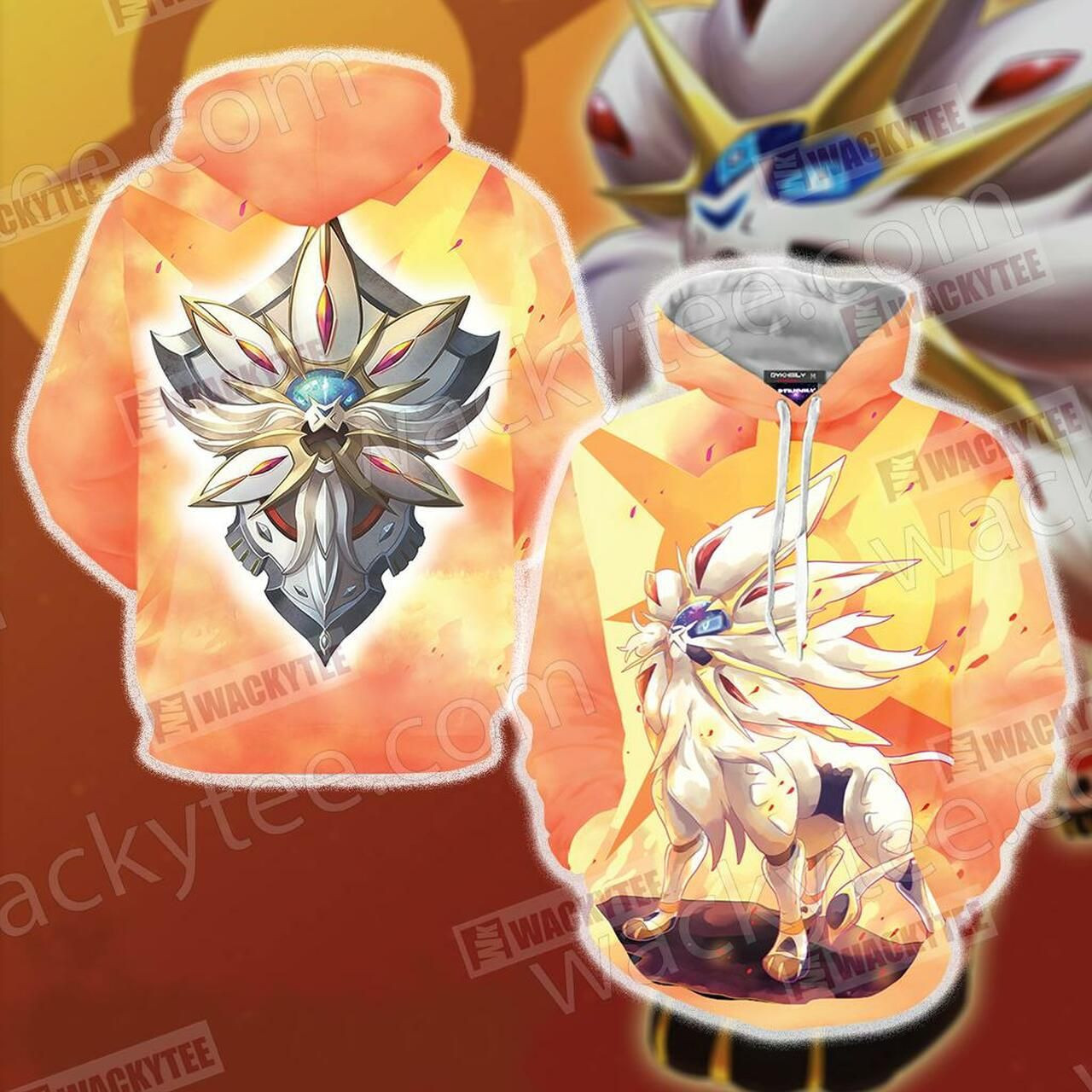 Pokemon Solgaleo Unisex 3D All Over Print Hoodie, Zip Hoodie