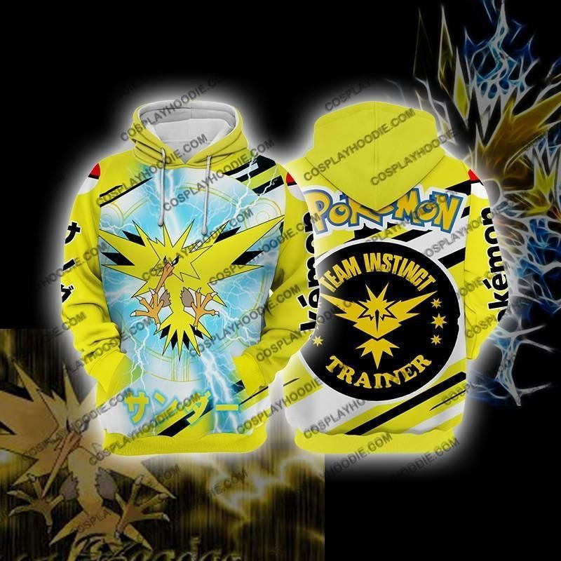 Pokemon Zapdos Cosplay 3D All Over Print Hoodie, Zip Hoodie