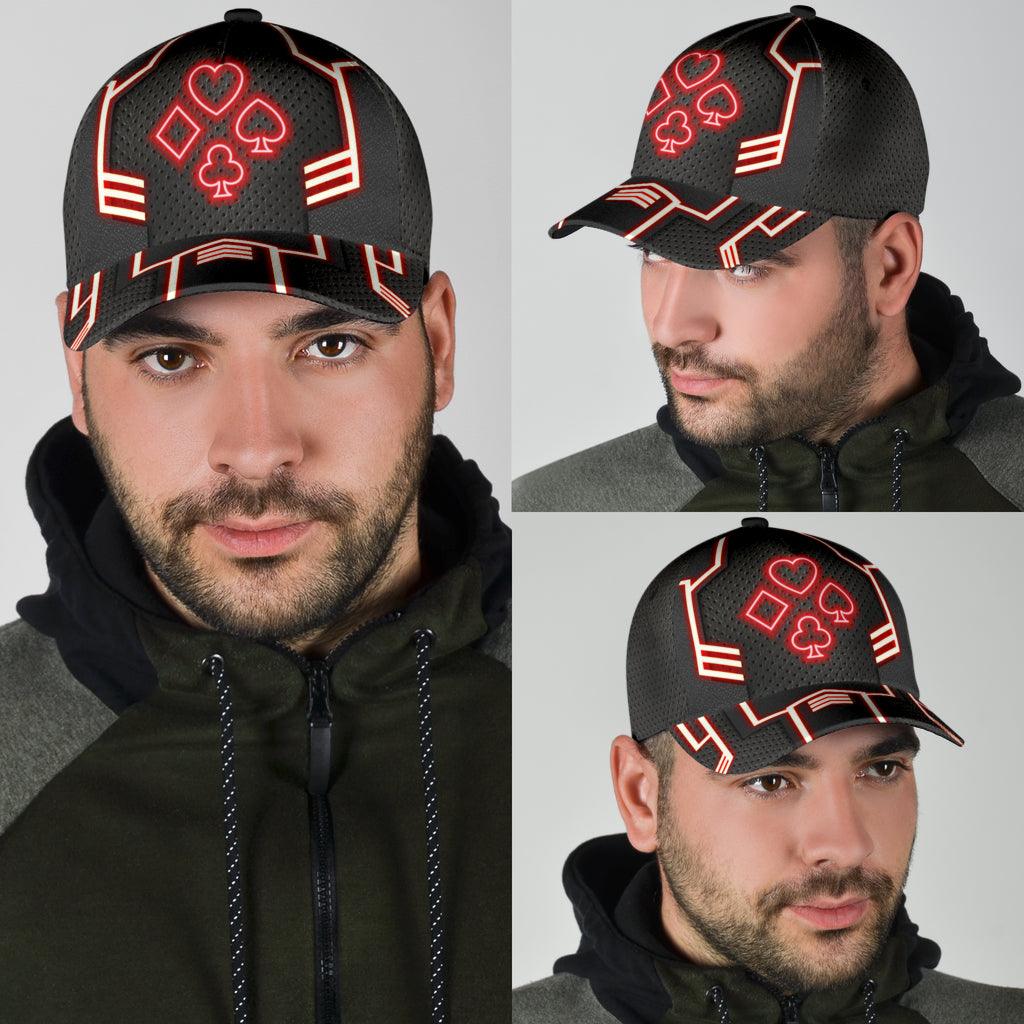 Poker Classic Cap, Gift for Poker Lovers, Poker Players Trucker Hats Custom Hats Gifts For Men & Women
