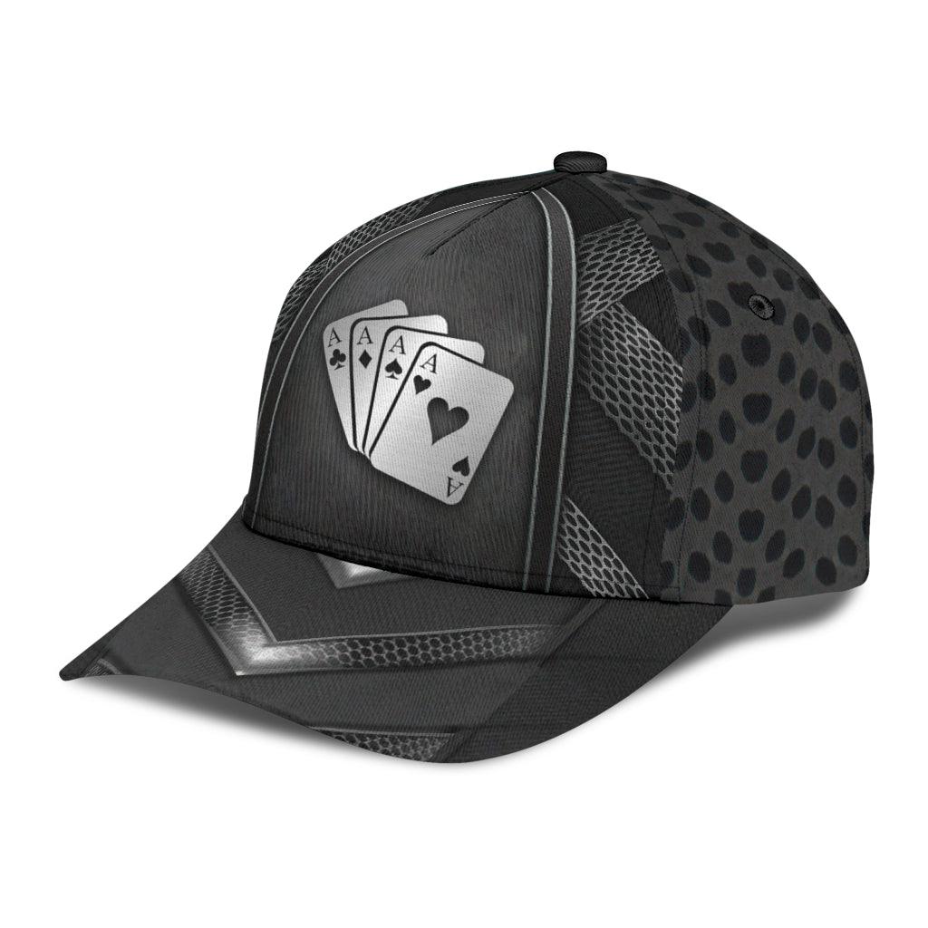Poker Classic Cap, Gift for Poker Lovers, Poker Players Trucker Hats Custom Hats Gifts For Men & Women