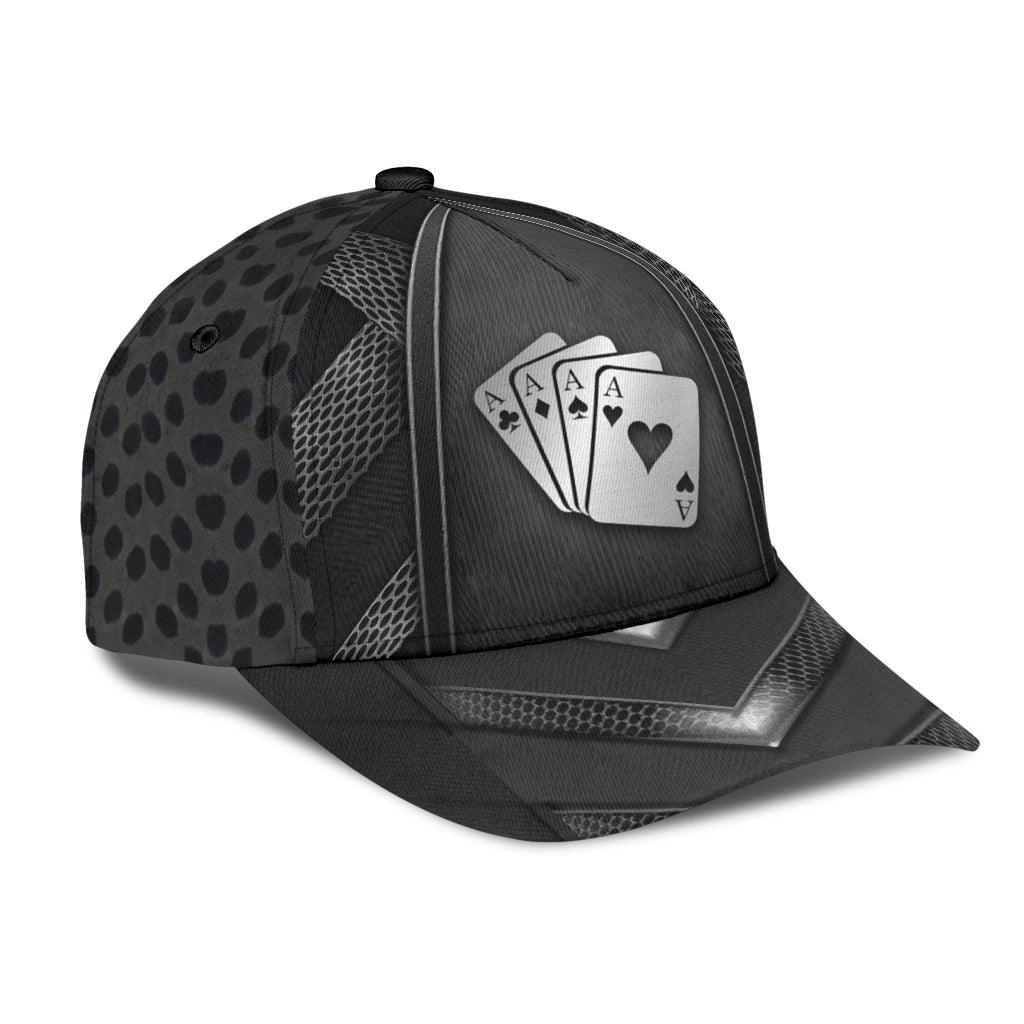 Poker Classic Cap, Gift for Poker Lovers, Poker Players Trucker Hats Custom Hats Gifts For Men & Women