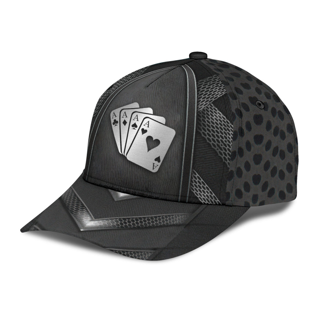 Poker Classic Cap, Gift for Poker Lovers, Poker Players Trucker Hats Custom Hats Gifts For Men & Women