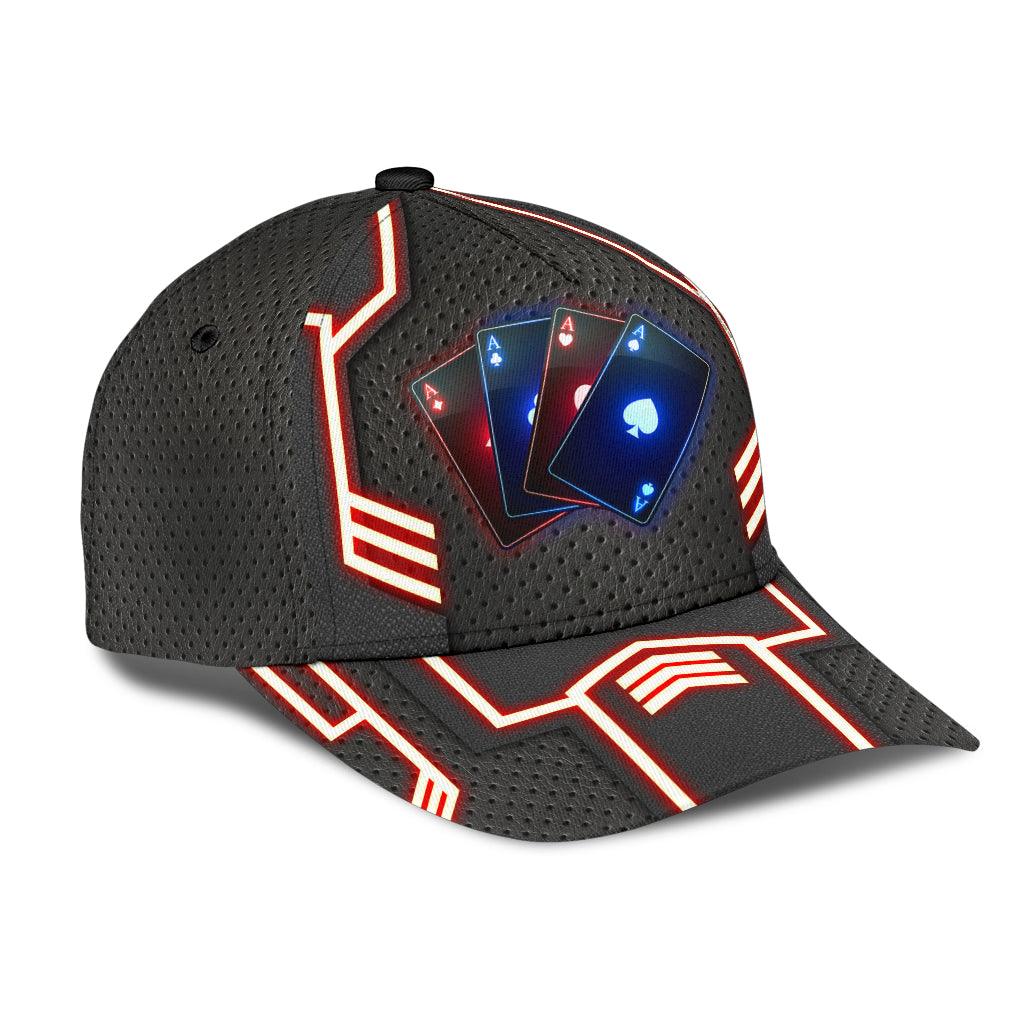 Poker Classic Cap, Gift for Poker Lovers, Poker Players Trucker Hats Custom Hats Gifts For Men & Women