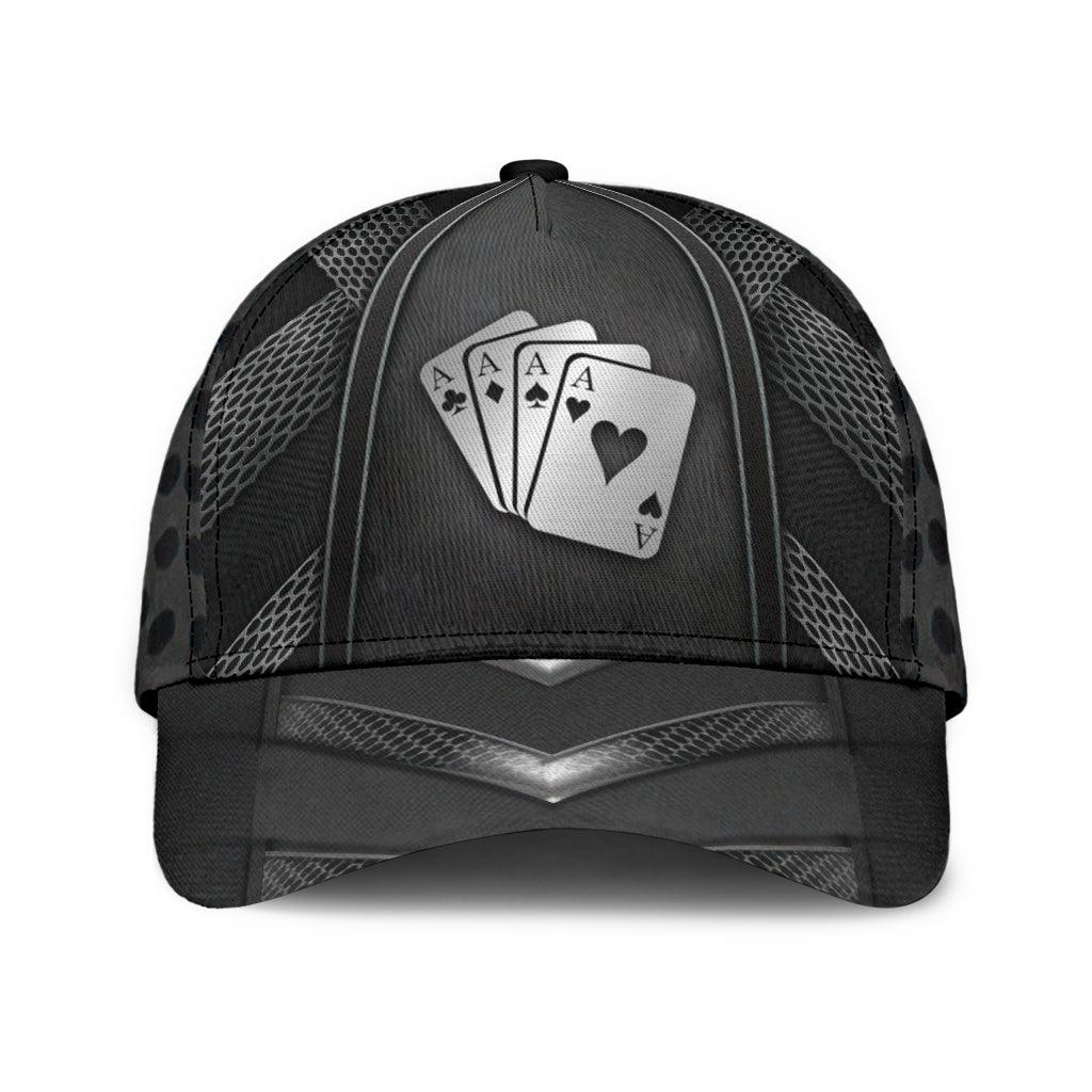 Poker Classic Cap, Gift for Poker Lovers, Poker Players Trucker Hats Custom Hats Gifts For Men & Women