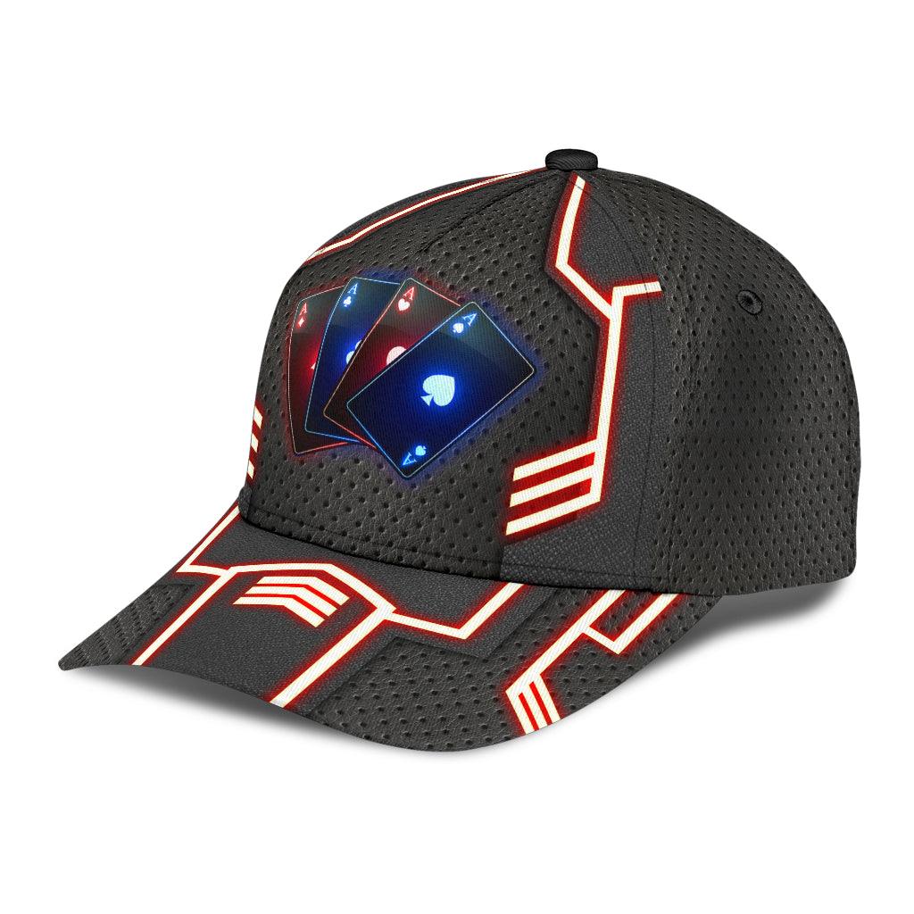 Poker Classic Cap, Gift for Poker Lovers, Poker Players Trucker Hats Custom Hats Gifts For Men & Women