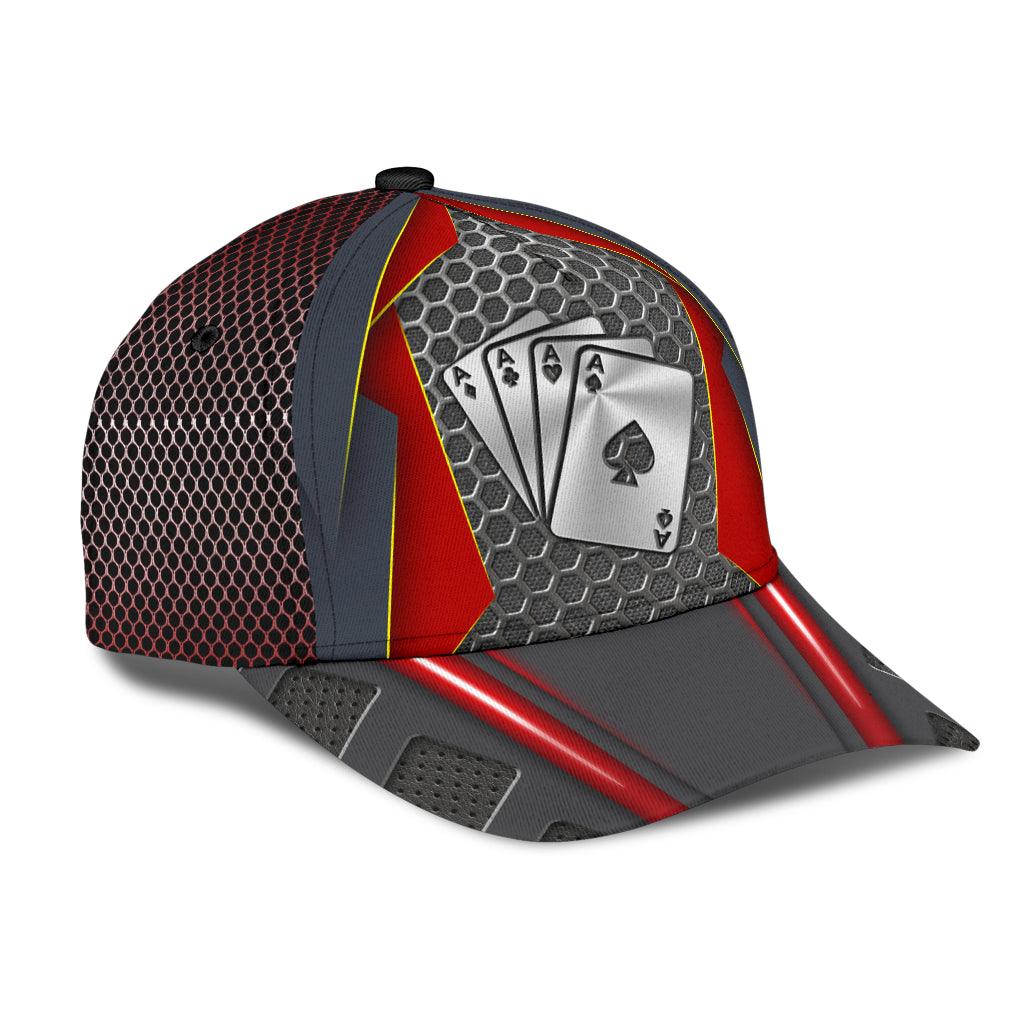 Poker Classic Cap, Gift for Poker Lovers, Poker Players Trucker Hats Custom Hats Gifts For Men & Women