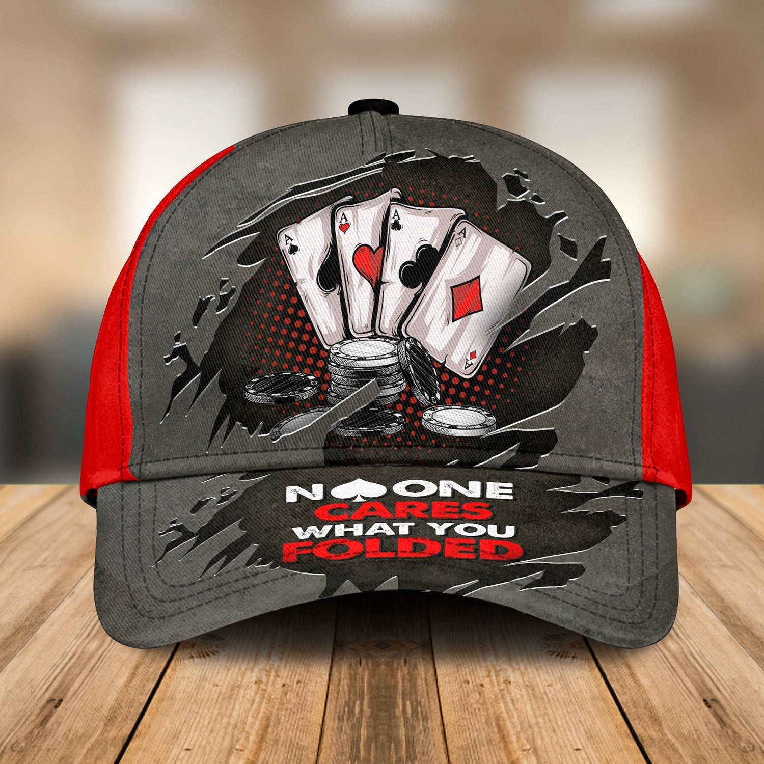 Poker Folded Classic Cap Trucker Hats Custom Hats Gifts For Men & Women