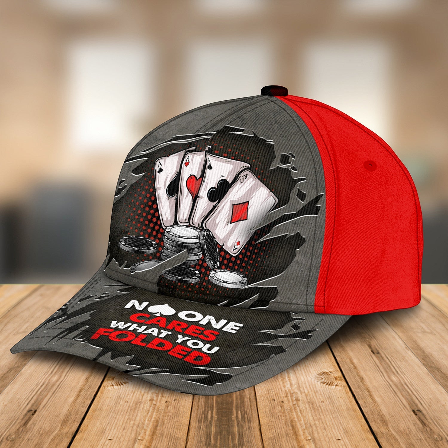 Poker Folded Classic Cap Trucker Hats Custom Hats Gifts For Men & Women
