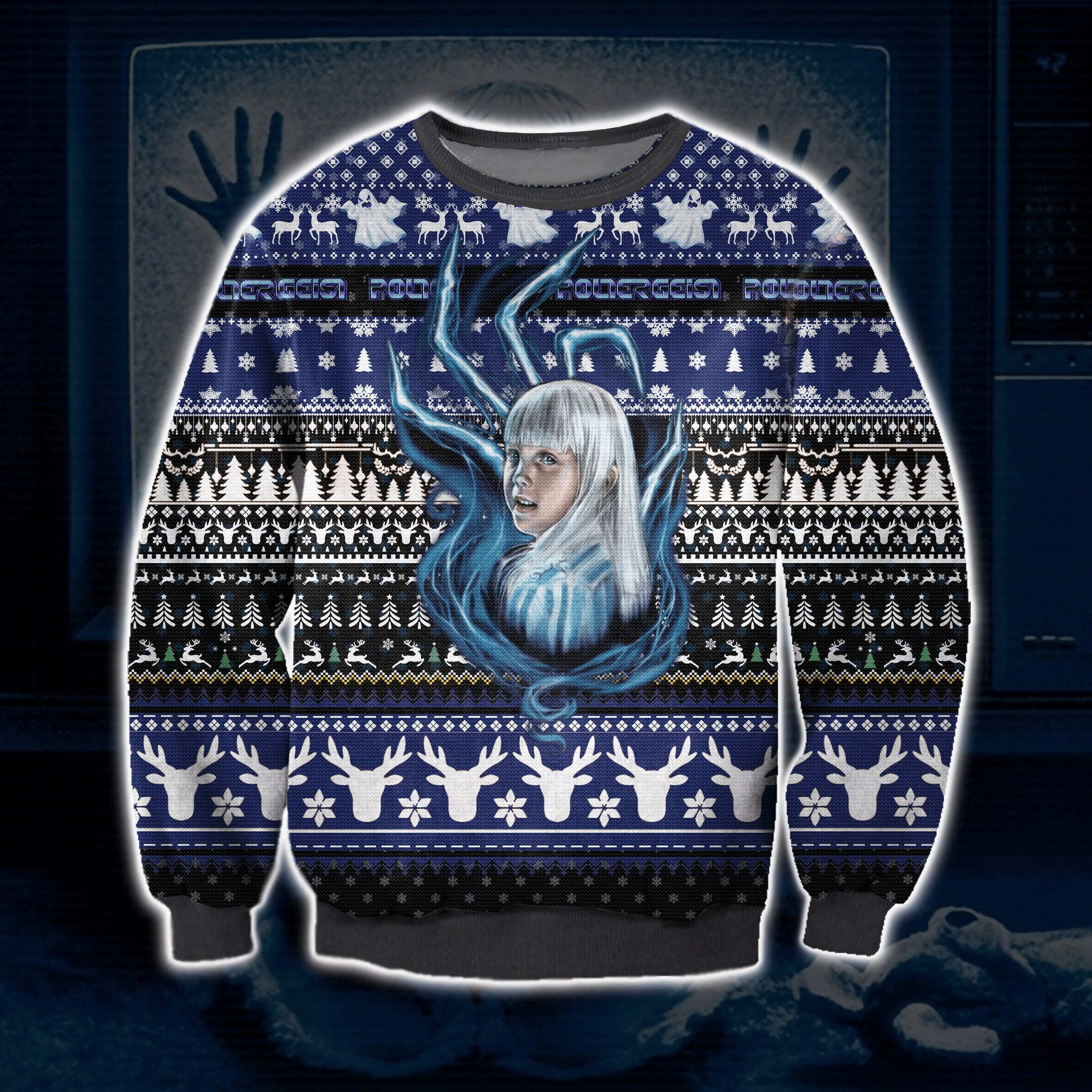 Poltergeist Ugly Christmas Sweater Adult 3D Funny Matching for family