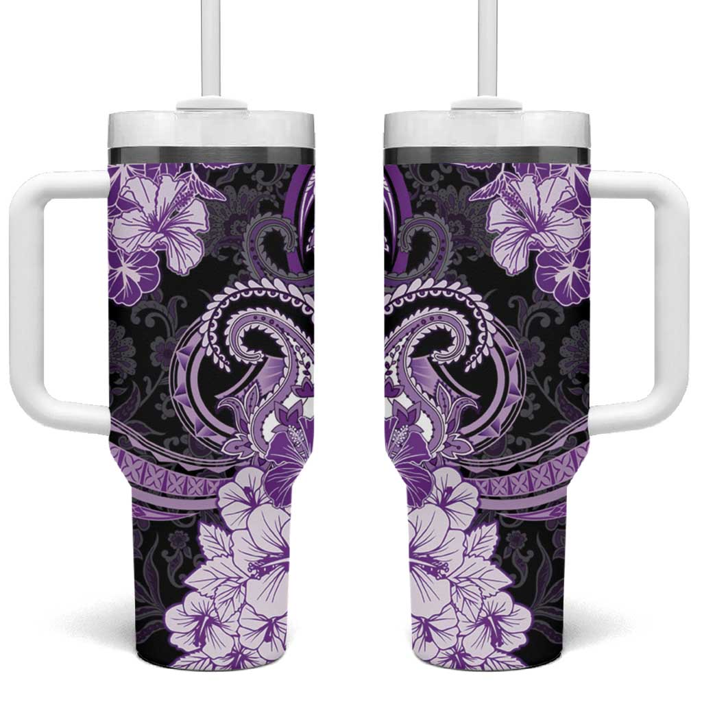 Polynesia Paisley Mix Purple Polynesian Custom Stanley Cup 40 oz 30 oz Tumbler With HandleTVC2301391