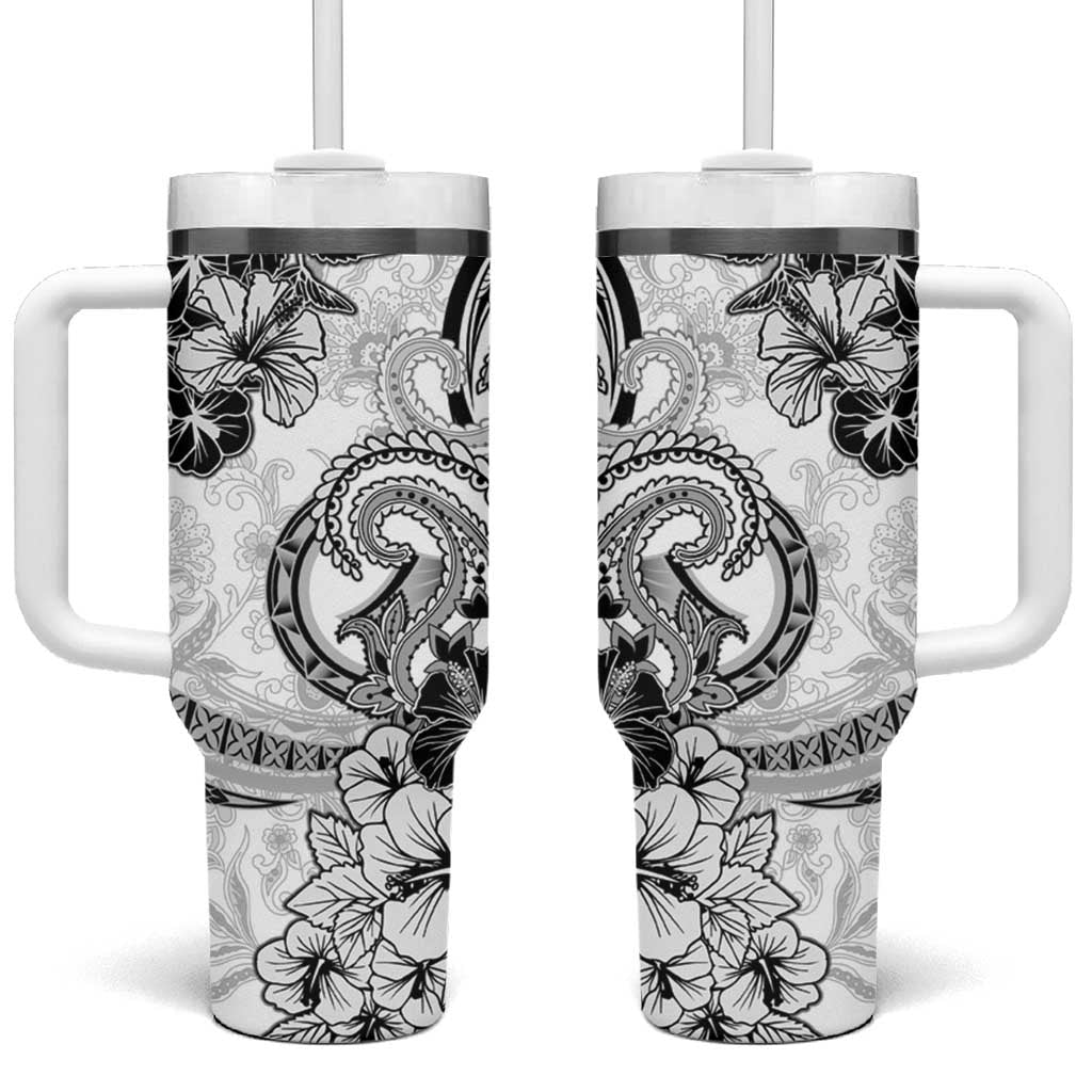 Polynesia Paisley Mix White Polynesian Custom Stanley Cup 40 oz 30 oz Tumbler With HandleTVC2301398