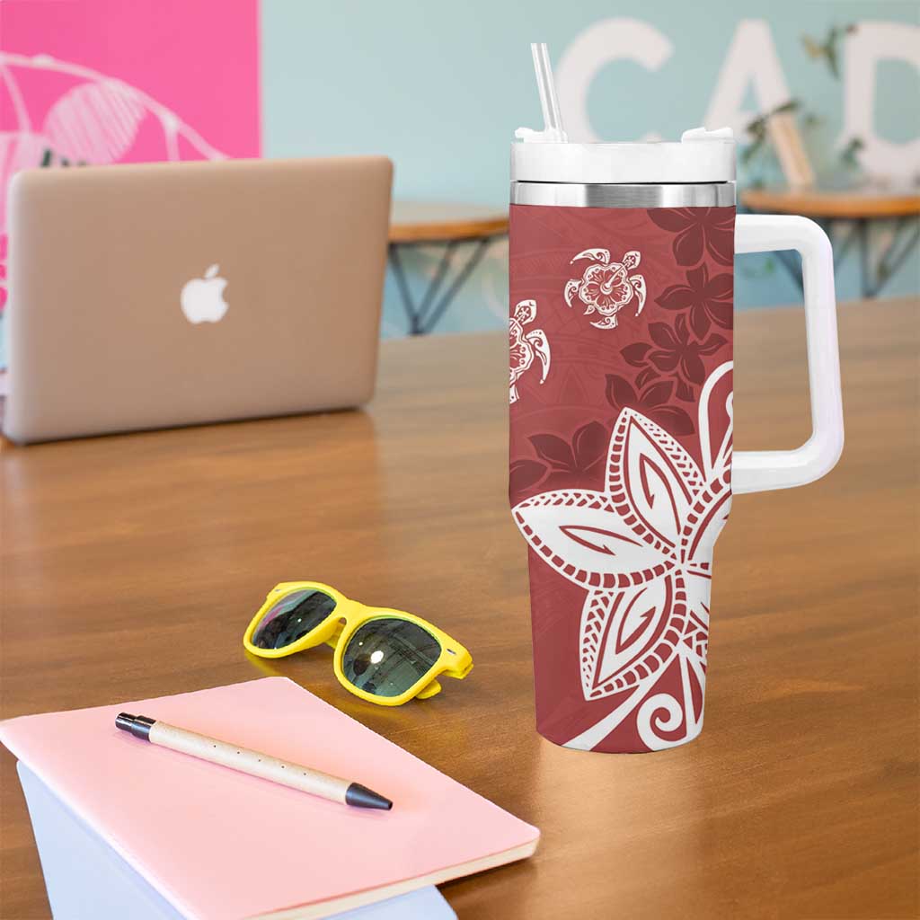 Polynesia Red Tribal Turtle Floral Custom Stanley Cup 40 oz 30 oz Tumbler With HandleTVC2301387 - Image 5