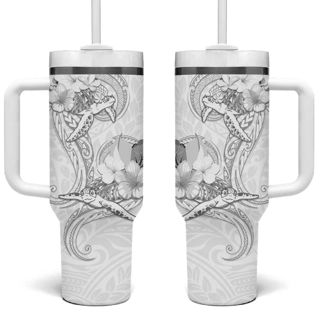 Polynesia Sea Turtle Happy Valentine Day White Custom Stanley Cup 40 oz 30 oz Tumbler With HandleTVC2301384