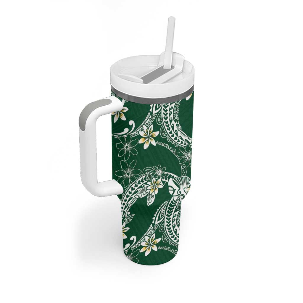 Polynesian Hawaiian Plumeria Tribal Pattern Custom Stanley Cup 40 oz 30 oz Tumbler With HandleTVC2301263 - Image 2