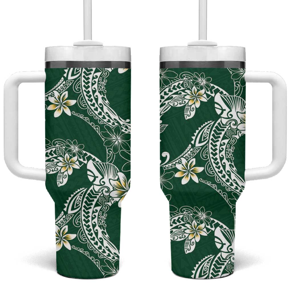 Polynesian Hawaiian Plumeria Tribal Pattern Custom Stanley Cup 40 oz 30 oz Tumbler With HandleTVC2301263