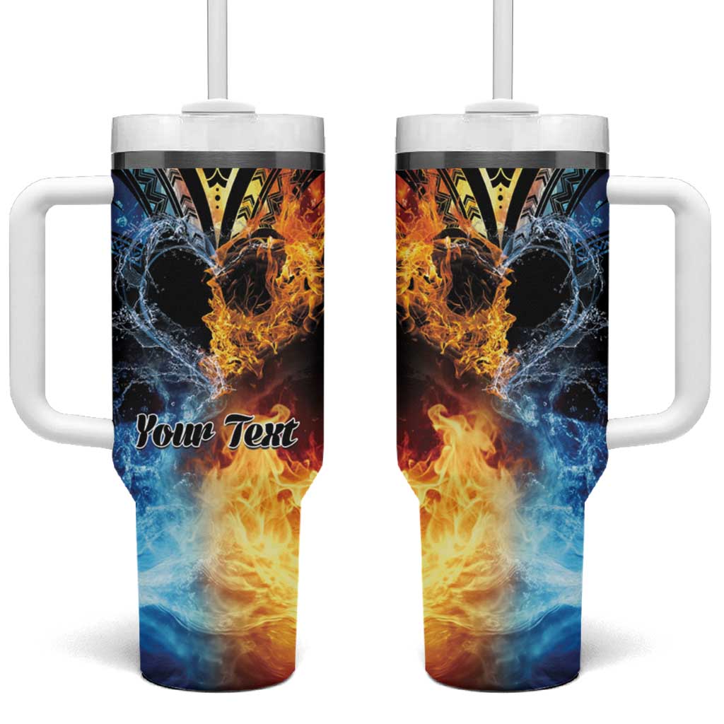 Polynesian Heart In Fire And Water Romantic Elements Custom Stanley Cup 40 oz 30 oz Tumbler With HandleTVC2301385