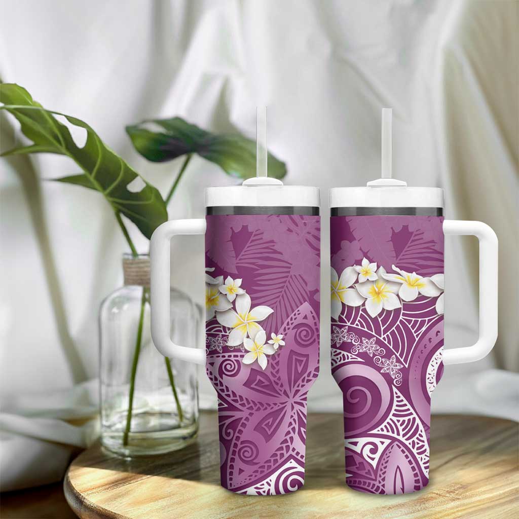 Polynesian Tribal Frangipani Tropical Vibe Custom Stanley Cup 40 oz 30 oz Tumbler With HandleTVC2301250 - Image 9