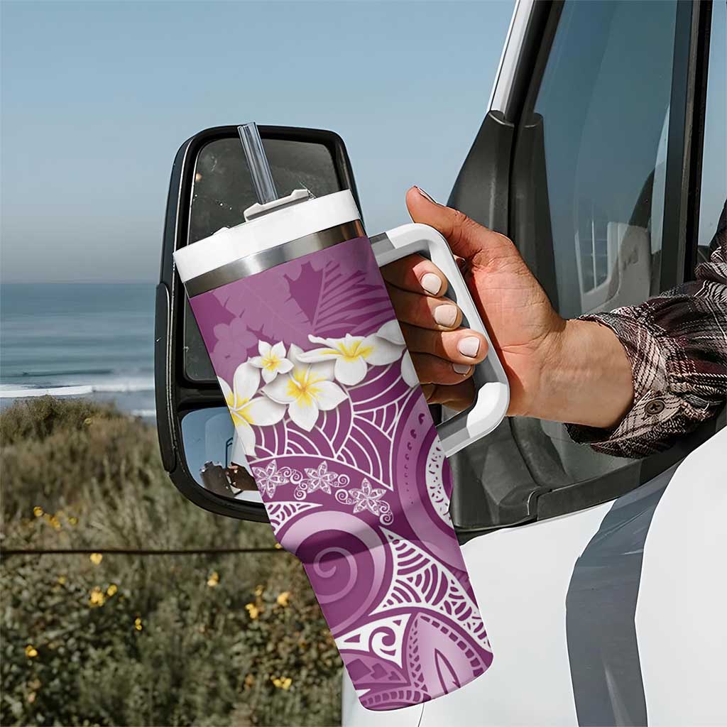 Polynesian Tribal Frangipani Tropical Vibe Custom Stanley Cup 40 oz 30 oz Tumbler With HandleTVC2301250 - Image 7