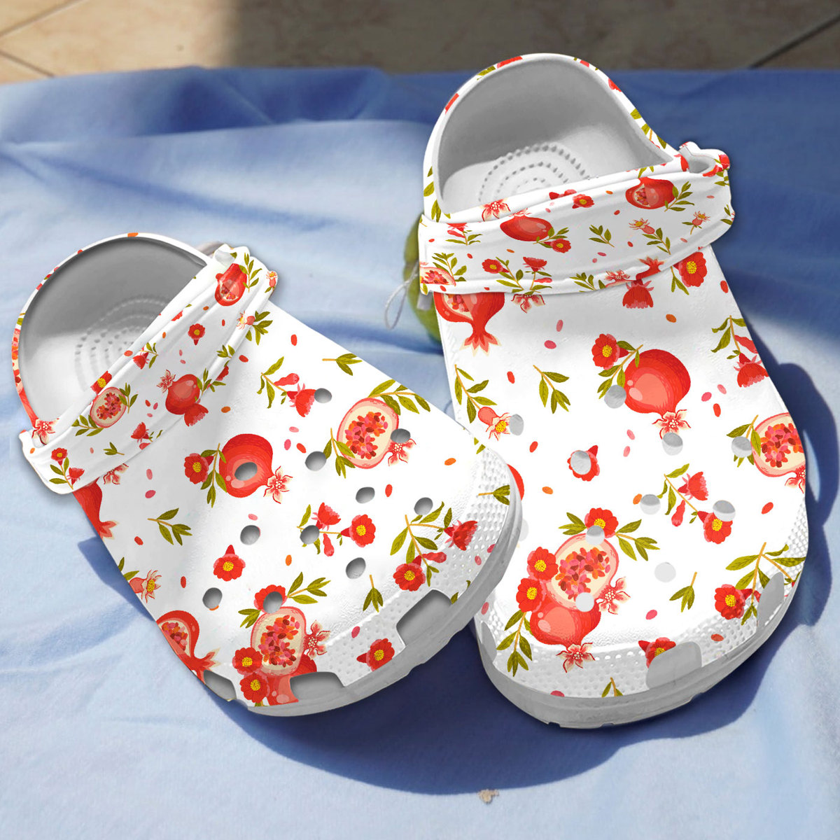 Pomegranate Fruit Crocs Crocband Clogs Shoes Comfortable For Men Women and Kids