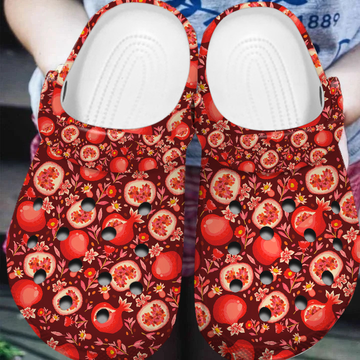 Pomegranate Fruit Crocs Crocband Clogs Shoes Comfortable For Men Women and Kids - Image 4