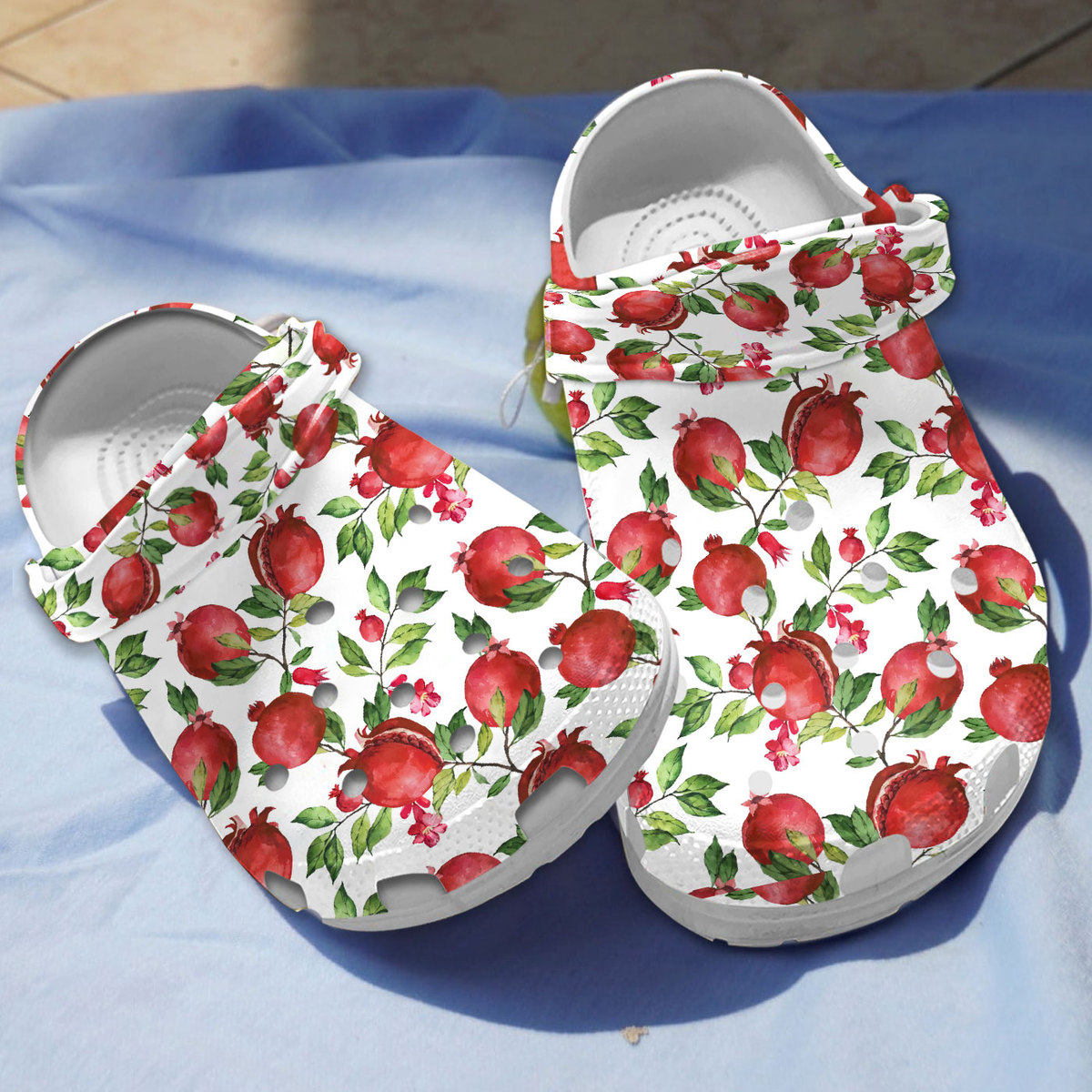 Pomegranate Fruit Crocs Crocband Clogs Shoes Comfortable For Men Women and Kids