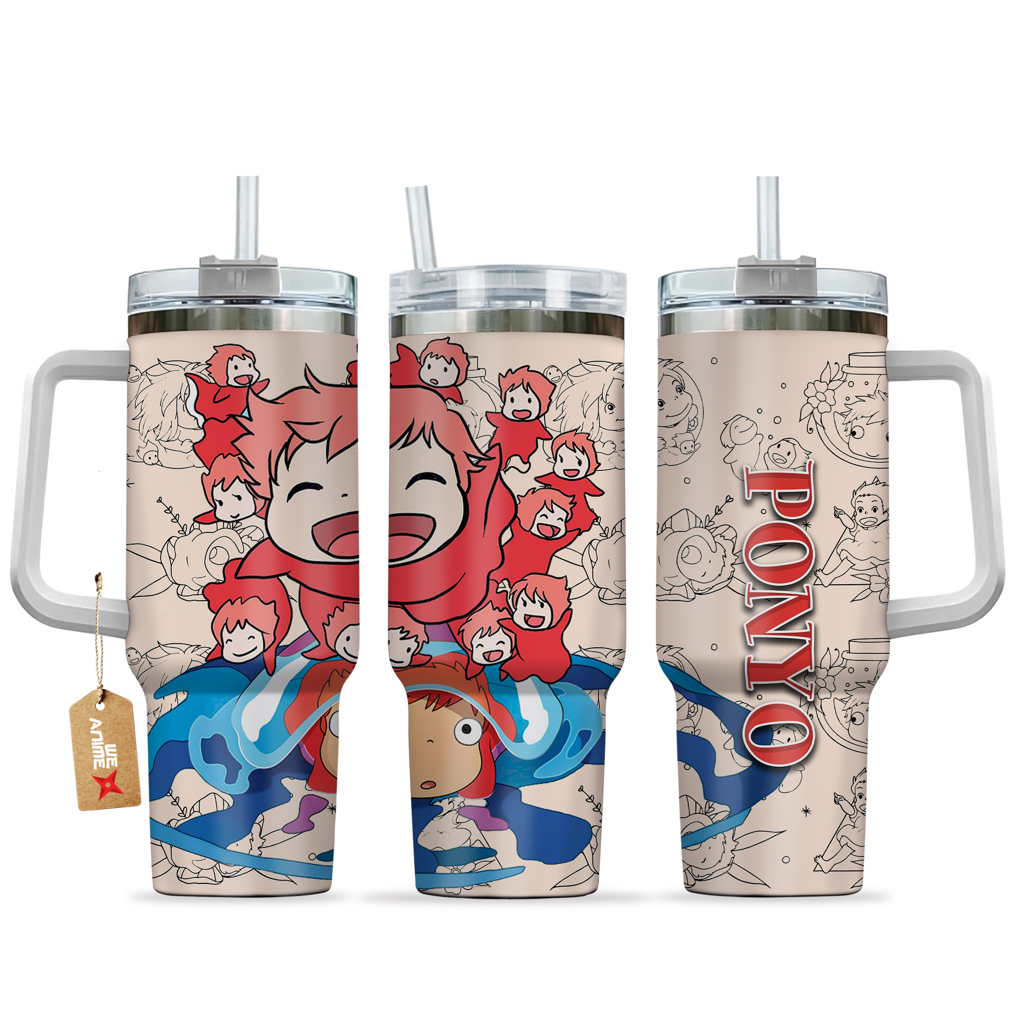 Ponyo Ponyo Anime Custom Stanley Cup 40 oz 30 oz Tumbler With HandleTVC2301154