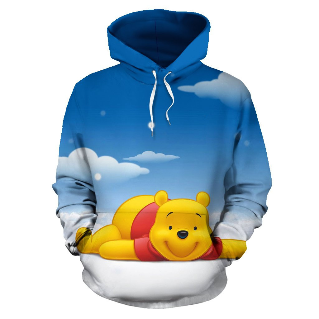 Pooh 3D All Over Print Hoodie, Zip Hoodie