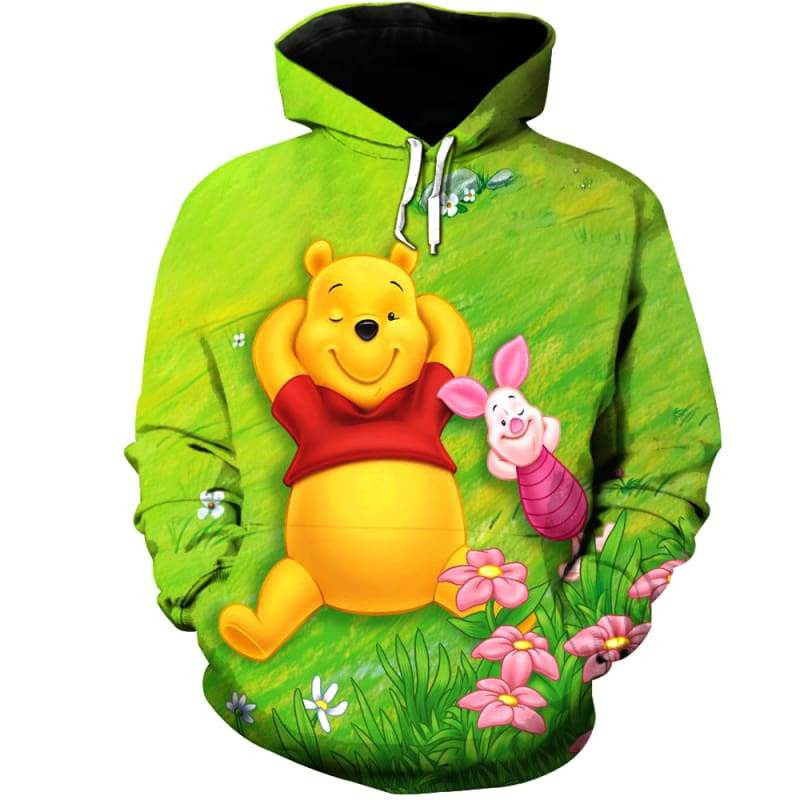Pooh 3D All Over Print Hoodie, Zip Hoodie