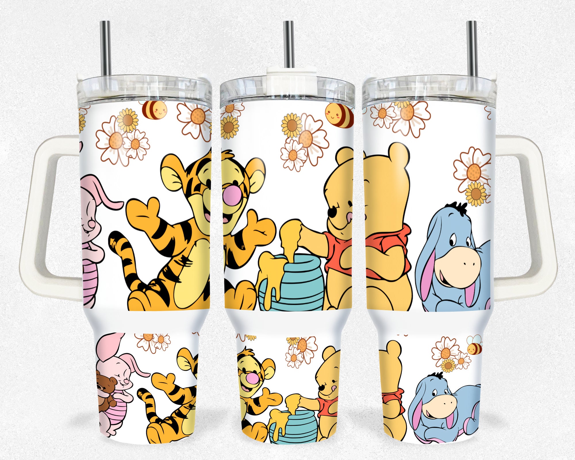 Pooh And Friends Disney Cartoon Custom Stanley Cup 40 oz 30 oz Tumbler With HandleTVC2301155