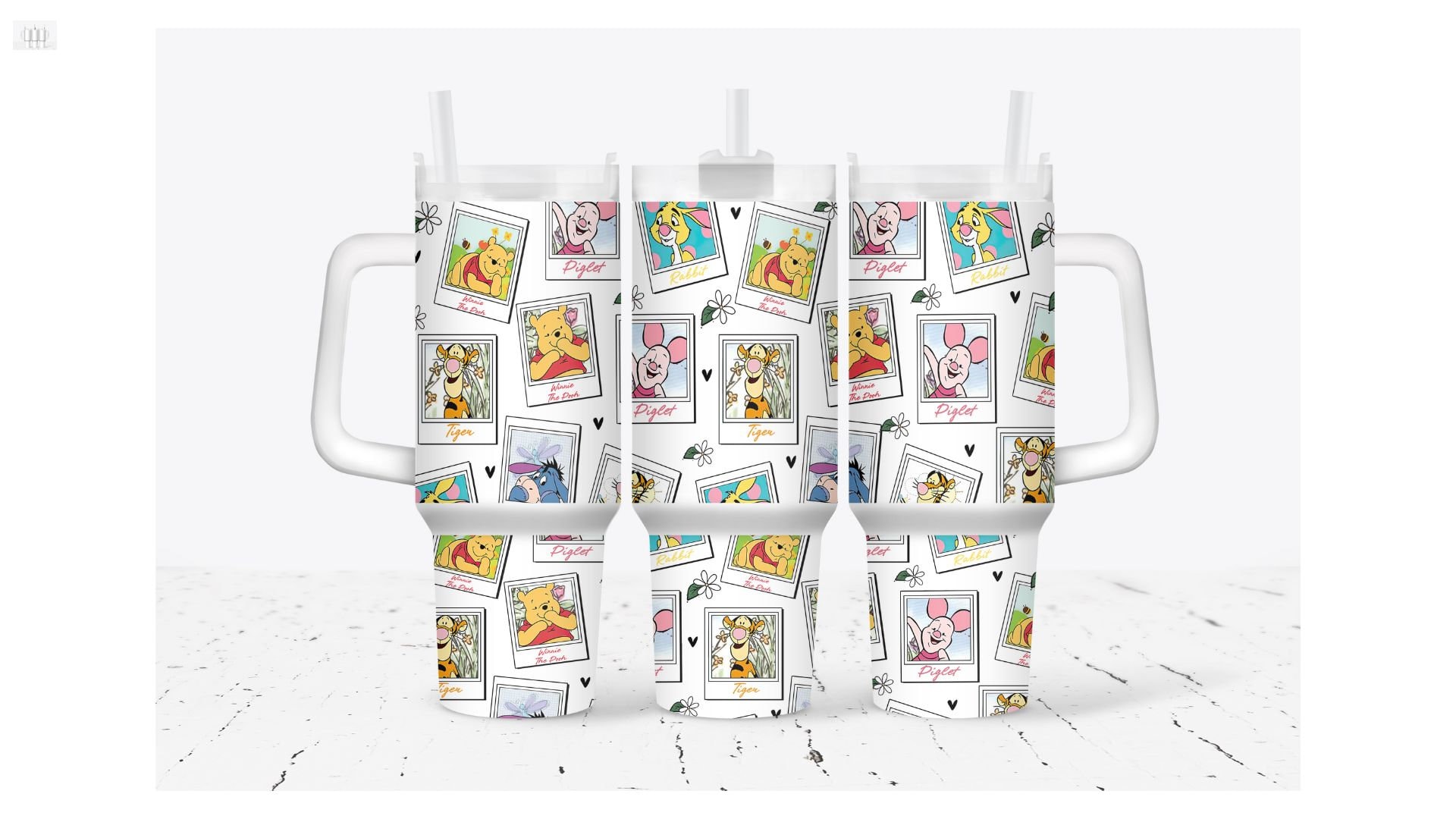 Pooh and Friends Disney Cartoon Custom Stanley Cup 40 oz 30 oz Tumbler With HandleTVC2301933