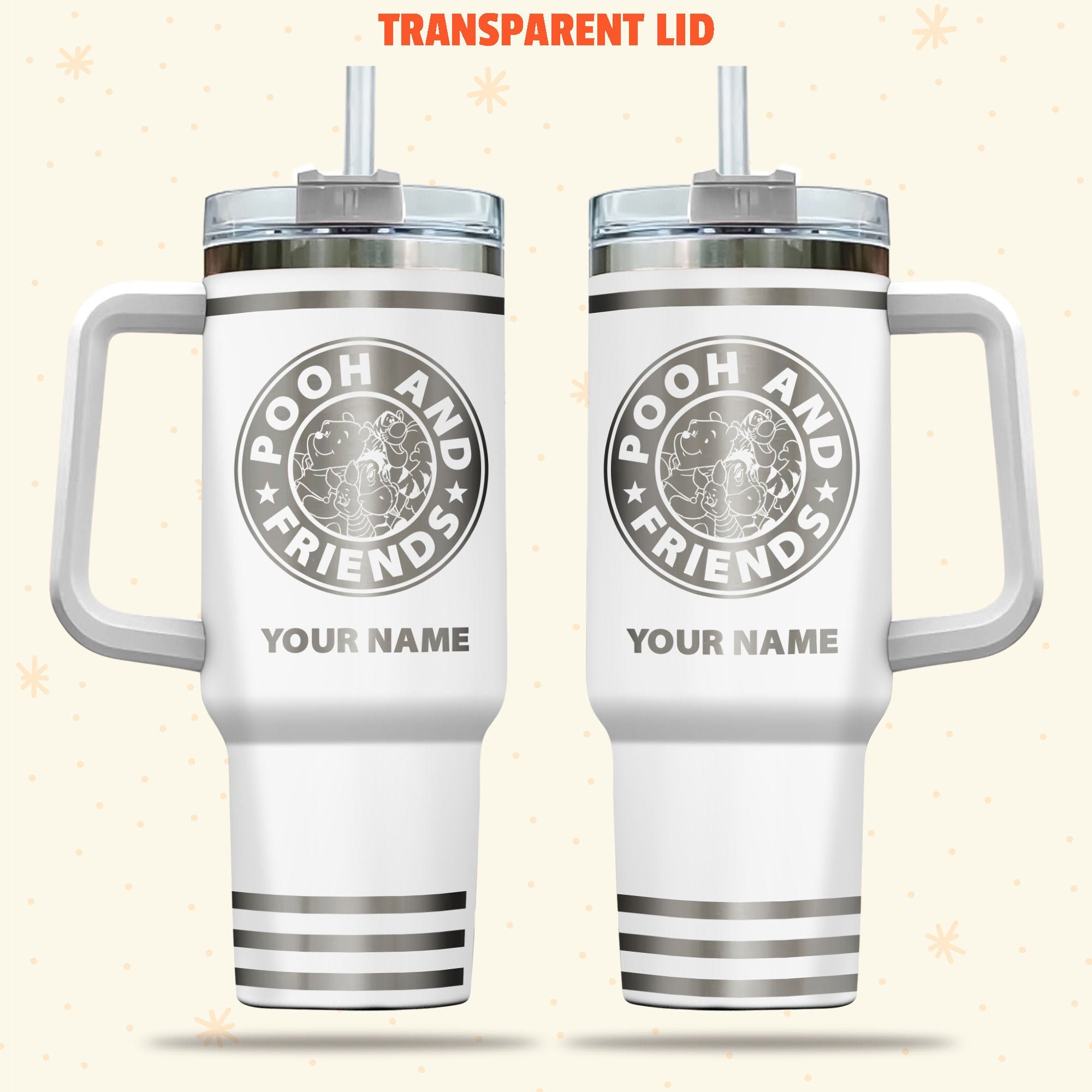 Pooh And Friends Disney Cartoon Custom Stanley Cup 40 oz 30 oz Tumbler With HandleTVC2301981