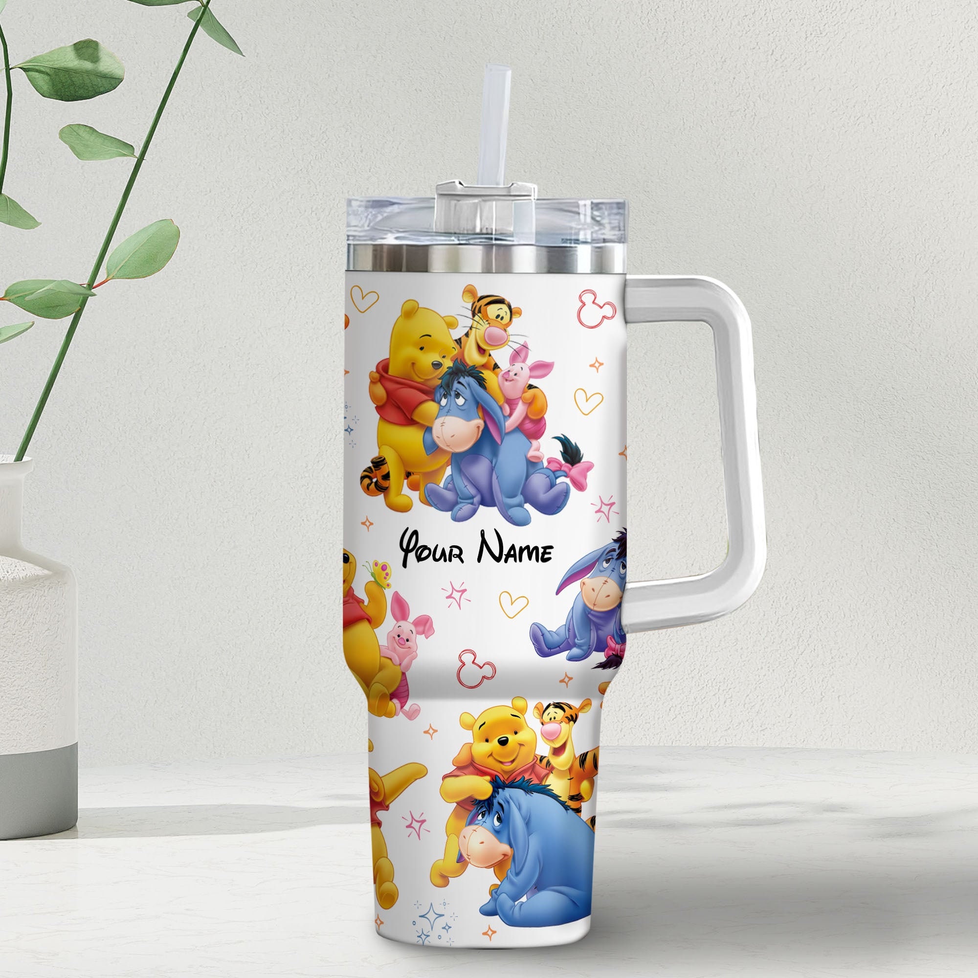 Pooh And Friends Disney Cartoon Custom Stanley Cup 40 oz 30 oz Tumbler With HandleTVC2301982