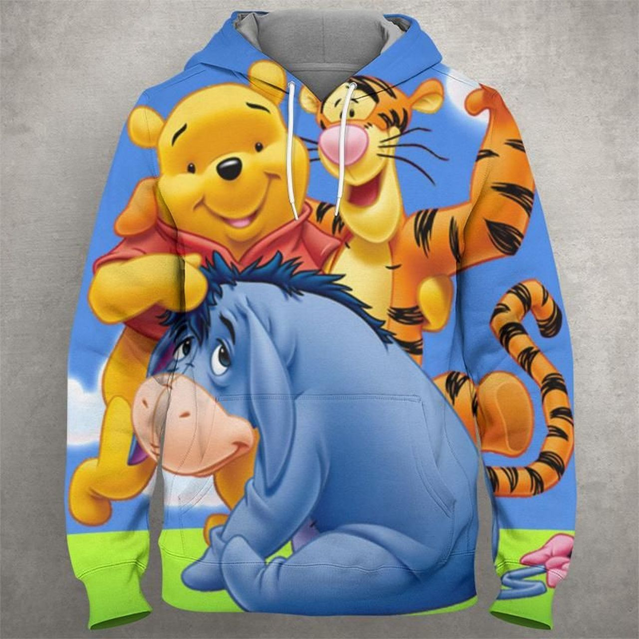 Pooh And Tigger 3D All Over Print Hoodie, Zip Hoodie