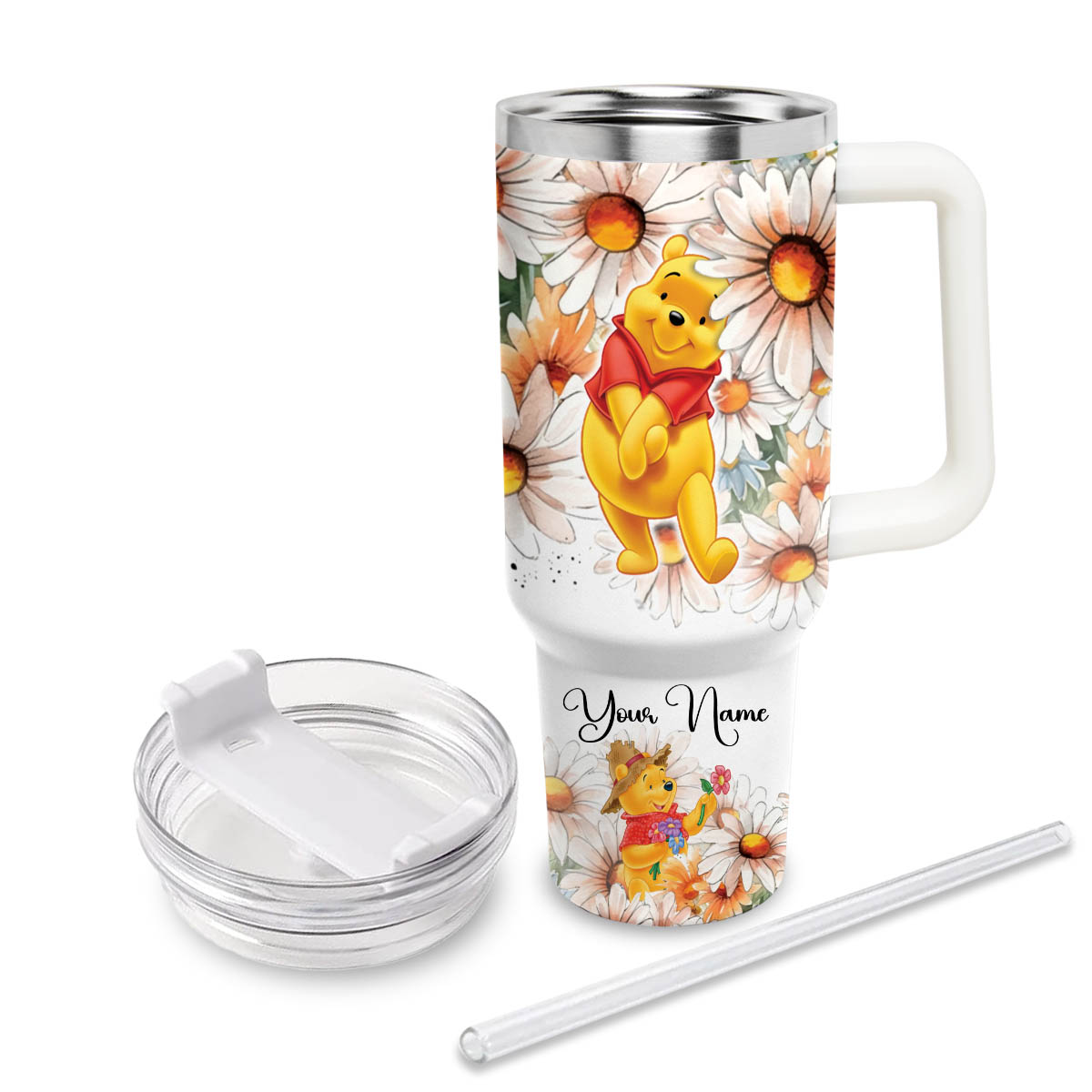 Pooh Winnie the Pooh Cartoon Custom Stanley Cup 40 oz 30 oz Tumbler With HandleTVC2301808 - Image 3