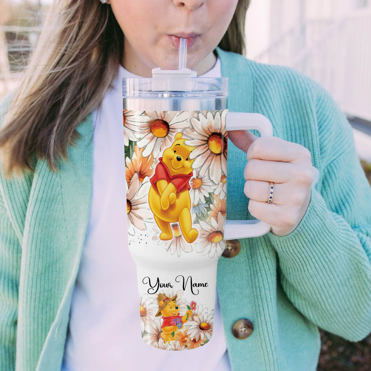 Pooh Winnie the Pooh Cartoon Custom Stanley Cup 40 oz 30 oz Tumbler With HandleTVC2301808 - Image 5