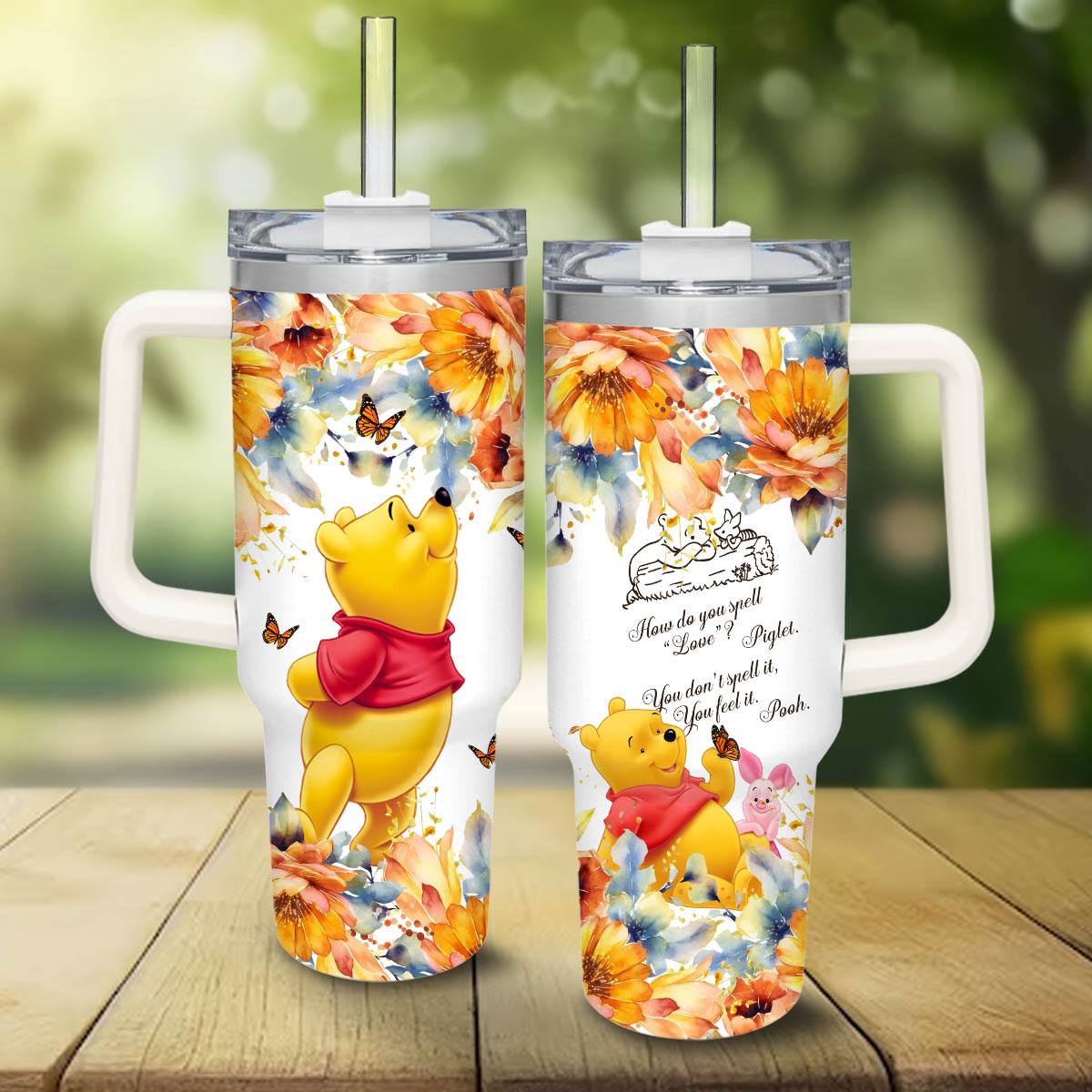 Pooh Winnie the Pooh Cartoon Custom Stanley Cup 40 oz 30 oz Tumbler With HandleTVC2301809