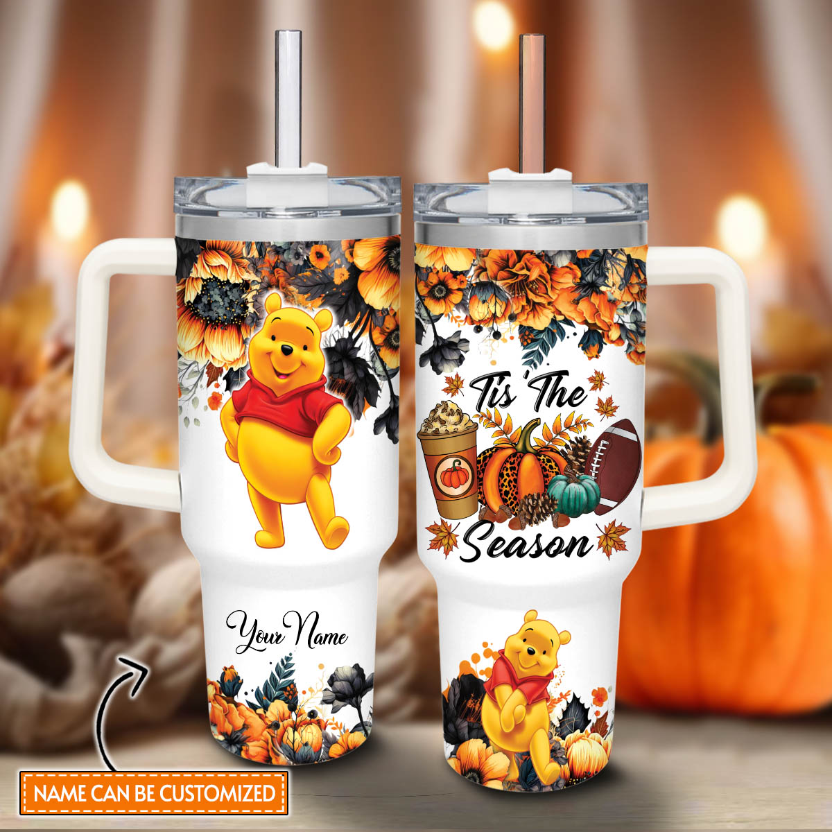 Pooh Winnie the Pooh Cartoon Custom Stanley Cup 40 oz 30 oz Tumbler With HandleTVC2301816