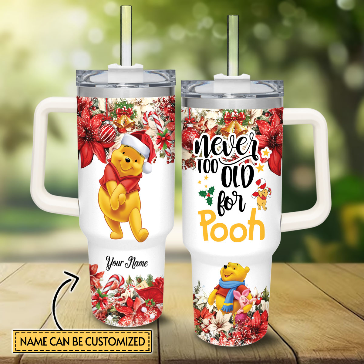 Pooh Winnie the Pooh Cartoon Custom Stanley Cup 40 oz 30 oz Tumbler With HandleTVC2301816