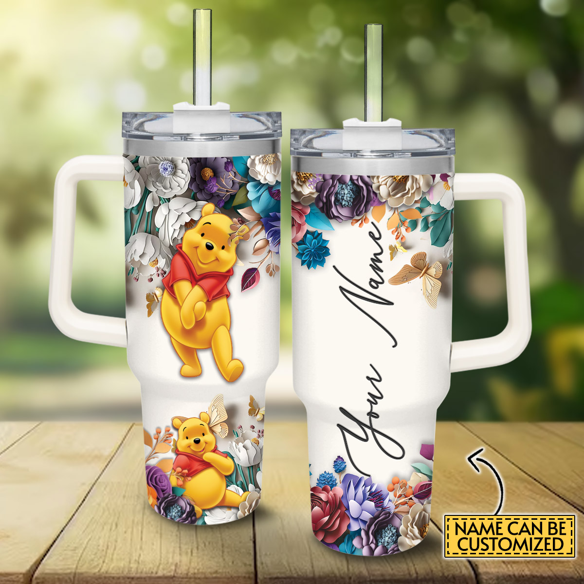 Pooh Winnie the Pooh Cartoon Custom Stanley Cup 40 oz 30 oz Tumbler With HandleTVC2301822