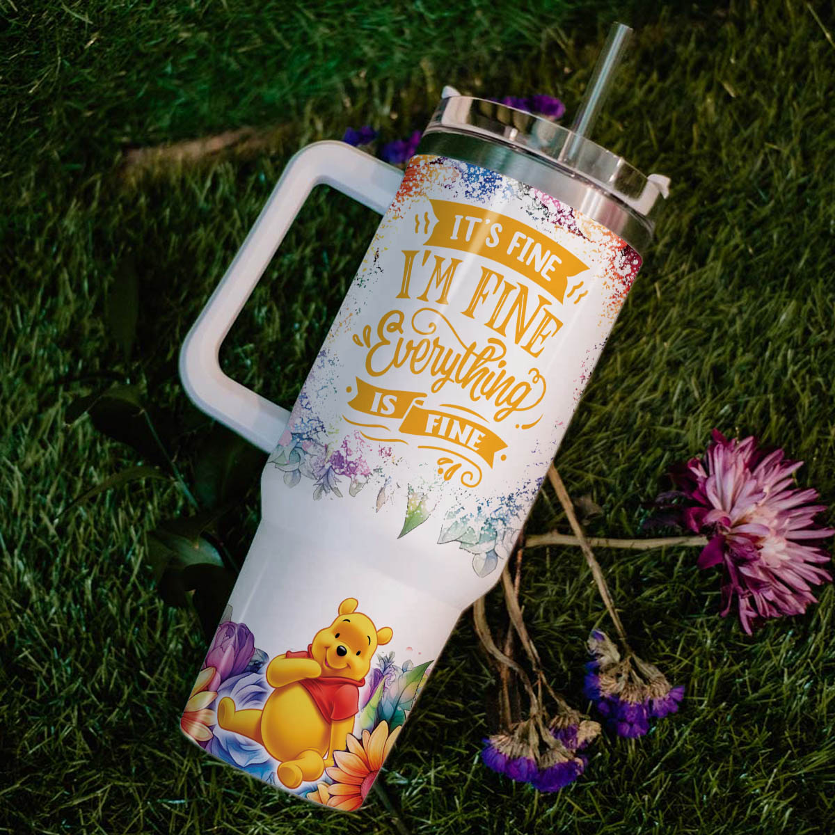 Pooh Winnie the Pooh Cartoon Custom Stanley Cup 40 oz 30 oz Tumbler With HandleTVC2301825 - Image 6