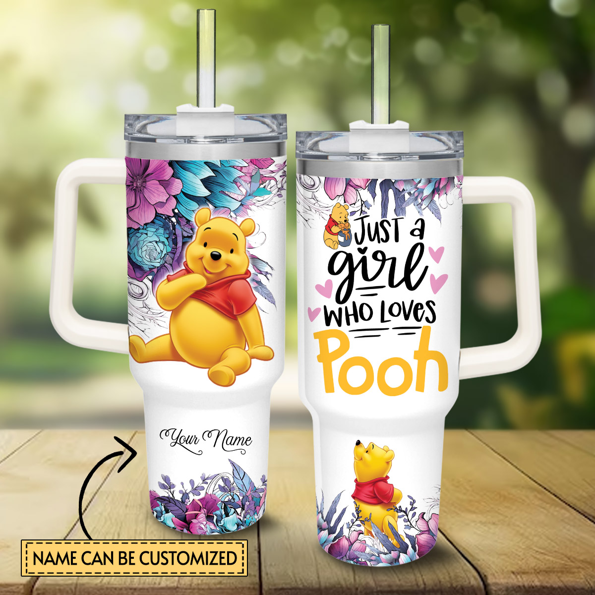 Pooh Winnie the Pooh Cartoon Custom Stanley Cup 40 oz 30 oz Tumbler With HandleTVC2301828