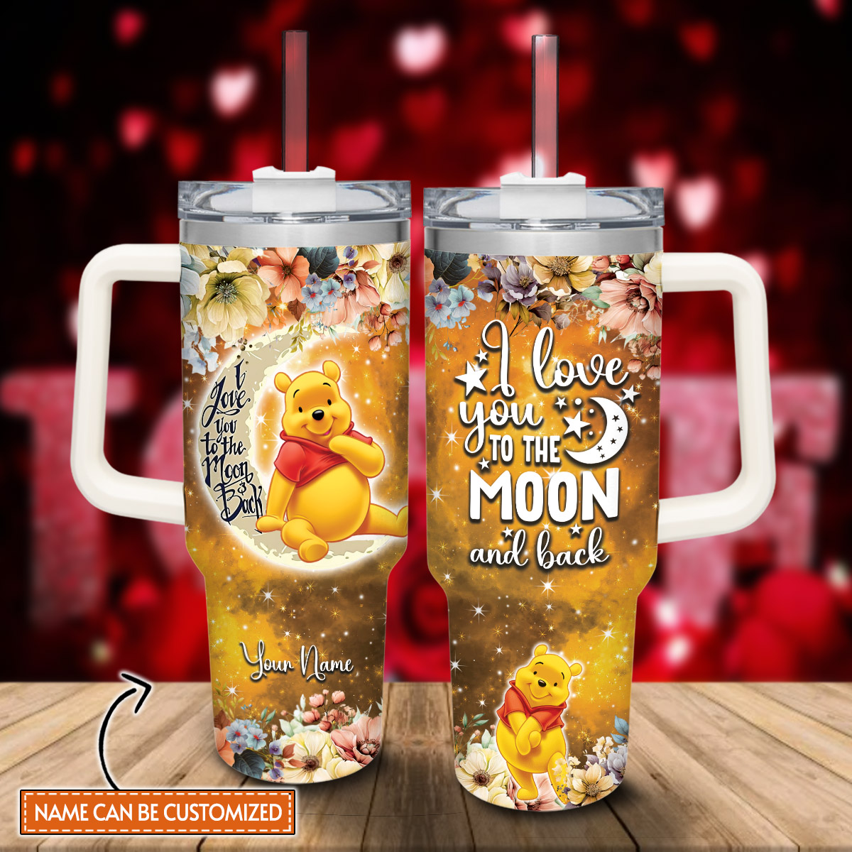 Pooh Winnie the Pooh Cartoon Custom Stanley Cup 40 oz 30 oz Tumbler With HandleTVC2301830