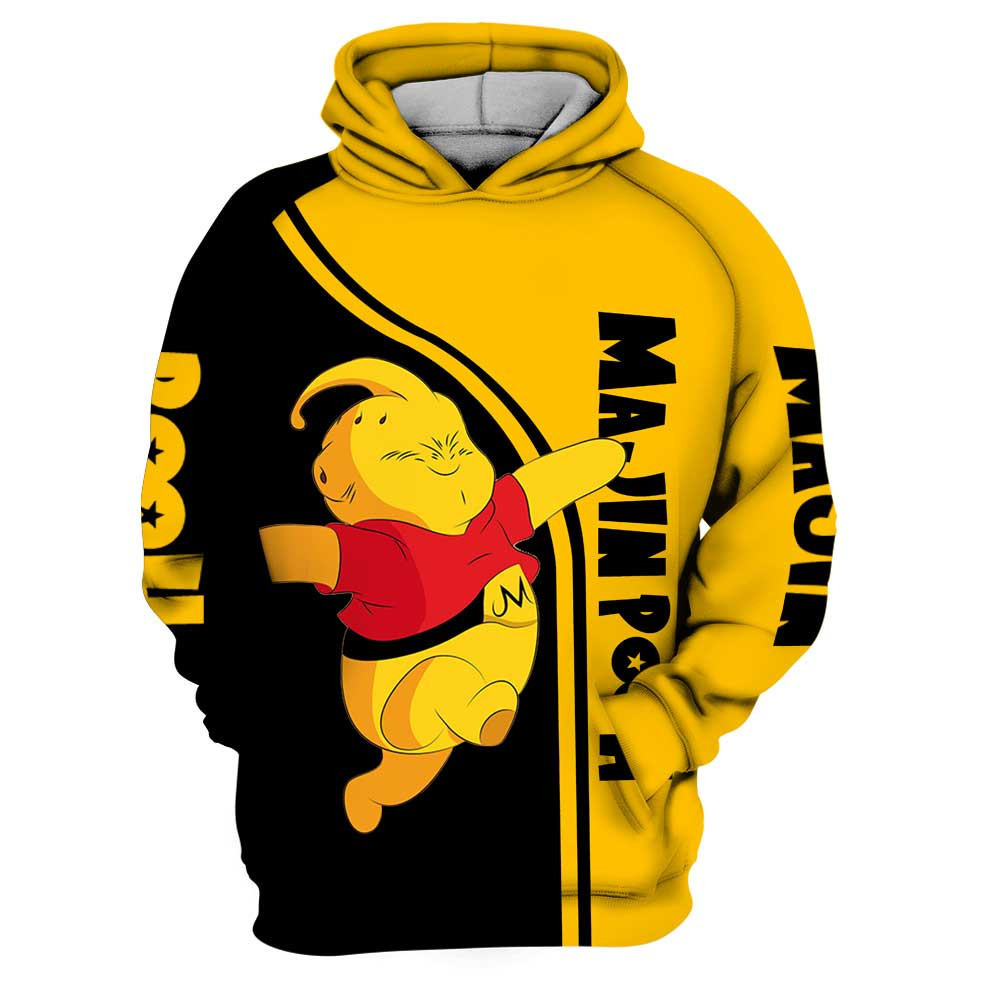 Pooh Winnie The Pooh Majin Buu Dragon Ball Z 3D All Over Print Hoodie, Zip Hoodie