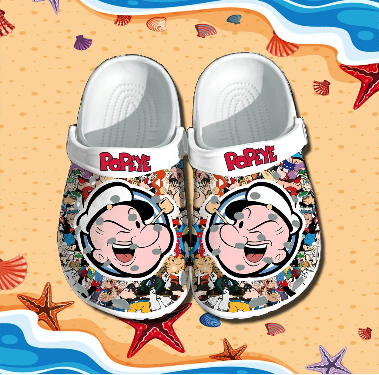 Popeye Crocs Clog Shoes