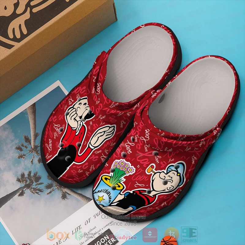 Popeye the Sailor TV Series Crocs Crocband Clogs Shoes Comfortable For Men Women and Kids