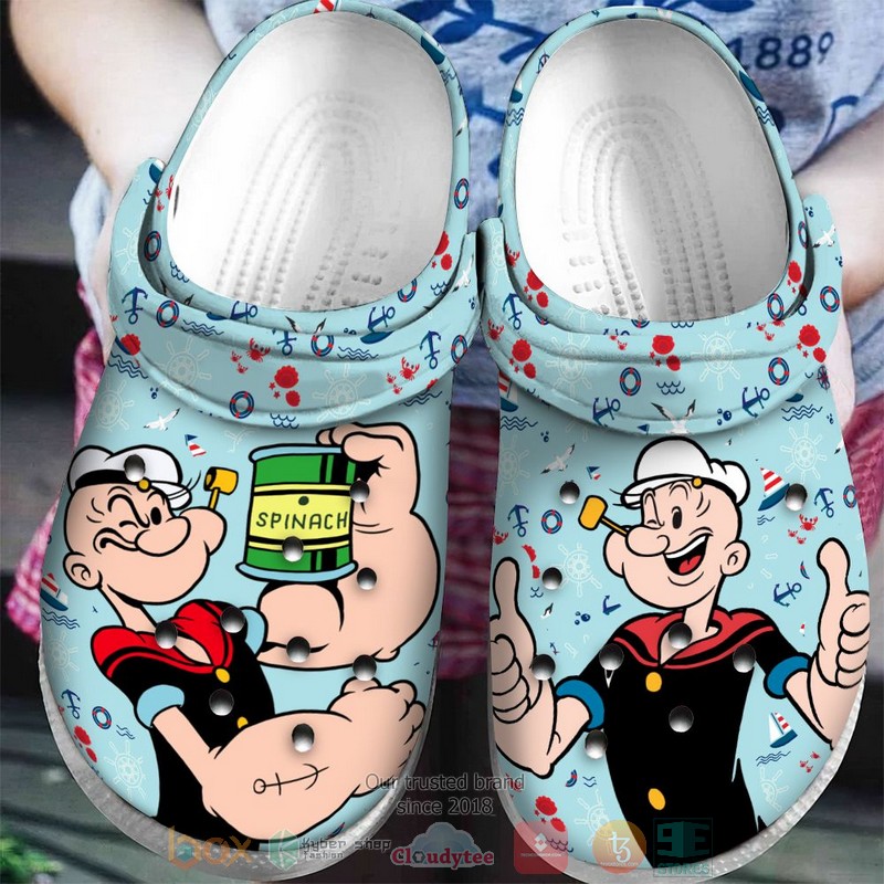Popeye the Sailor TV Series Crocs Crocband Clogs Shoes Comfortable For Men Women and Kids - Image 2