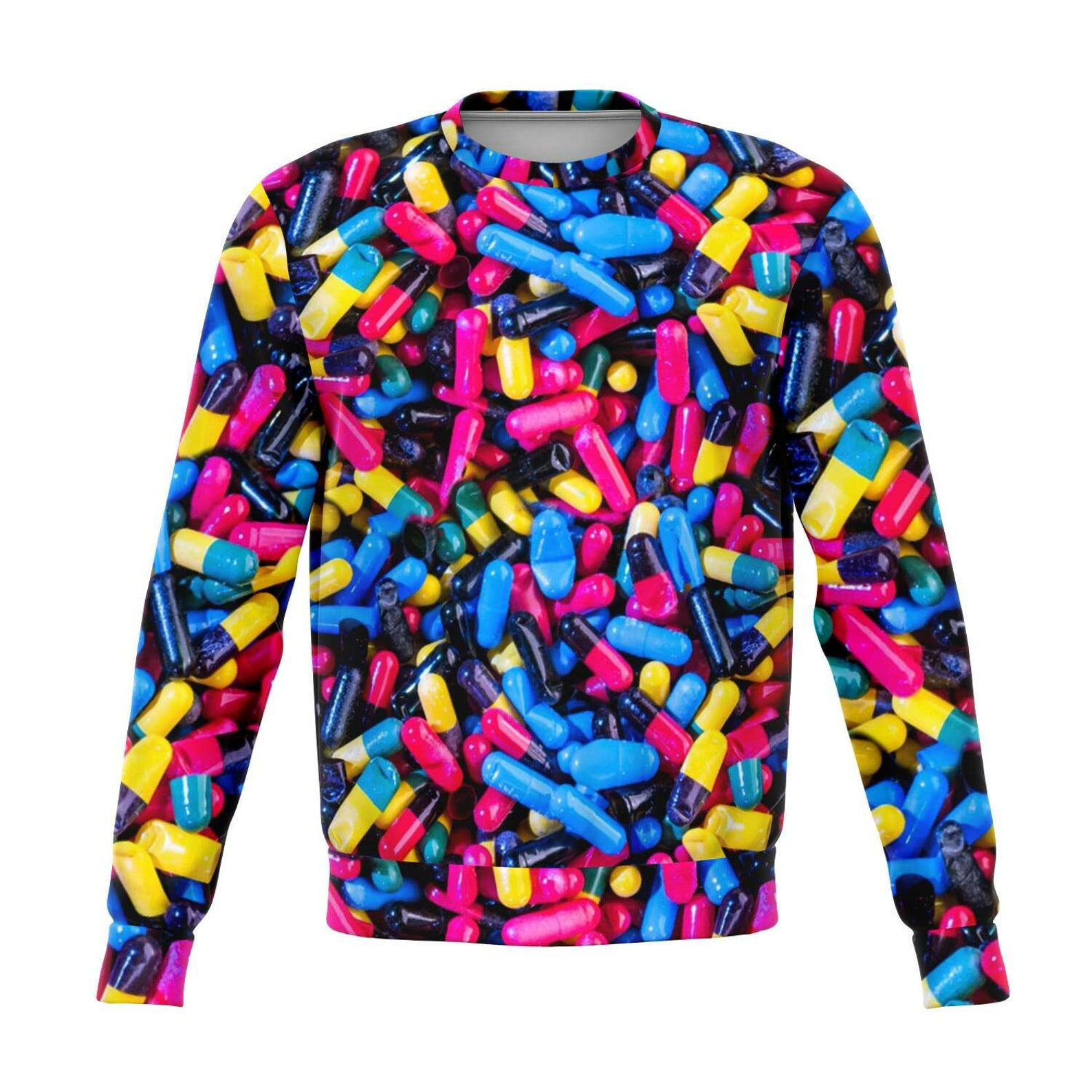 Popping Pillz 3D Ugly Christmas Sweater Adult 3D Funny Matching for family